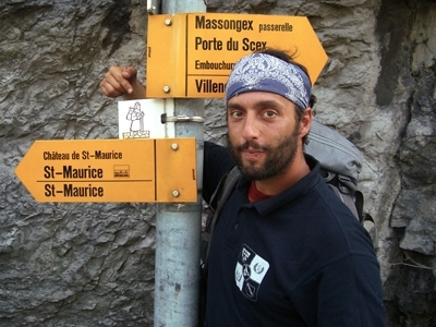 Enrico Brizzi a piedi verso Gerusalemme