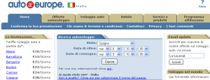 Autonoleggio Auto Europe