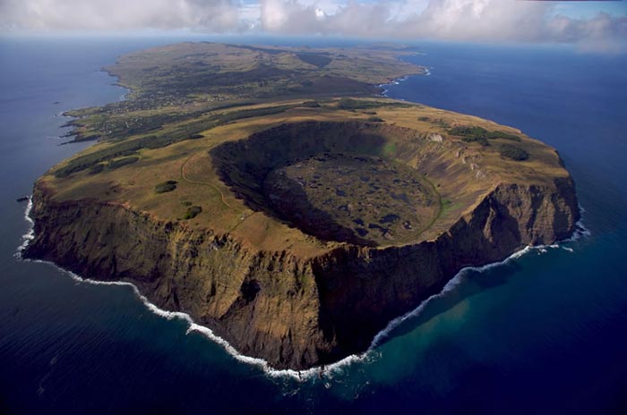 Vulcano Rano Raraku Isola Di Pasqua