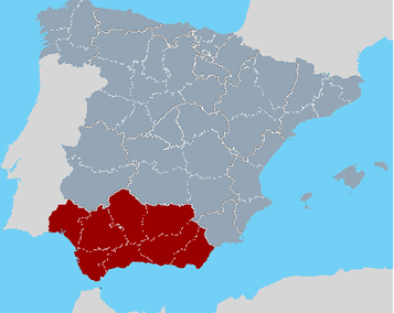Cartina Andalusia