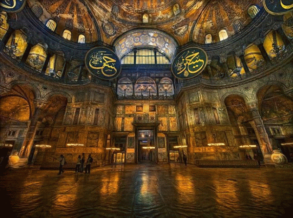 Istanbul interno di Santa Sofia