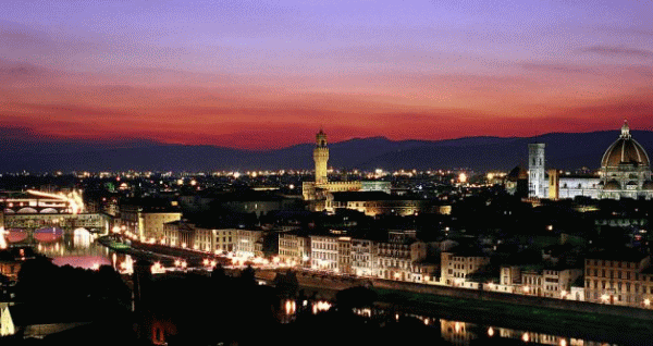 firenze panorama al tramonto