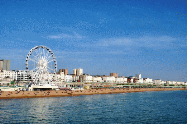veduta di Brighton dal mare