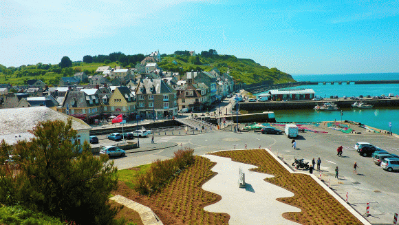 Veduta di Port en Bessin Normandia