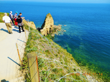 Pointe du Hoc veduta dalle scogliere