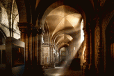 Suggestivo interno della cattedrale di Zamora Spagna