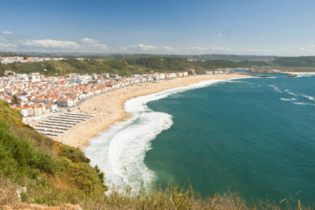 borgo di pescatori portoghese di Nazaré