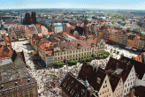 Wroclaw Breslavia vista dall'alto