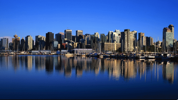 Vancouver Canada lo skyline spettacolare