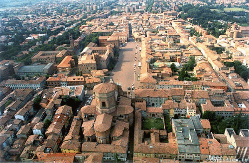 Carpi veduta dall alto