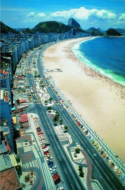 La spiaggia di Copacabana Rio de Janeiro Brasile fotospettacolari