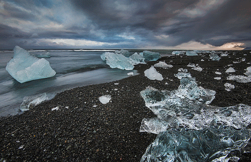 La spiaggia di Jokulsarlon Islanda