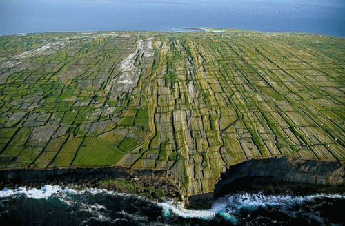 Veduta delle scogliere irlandesi