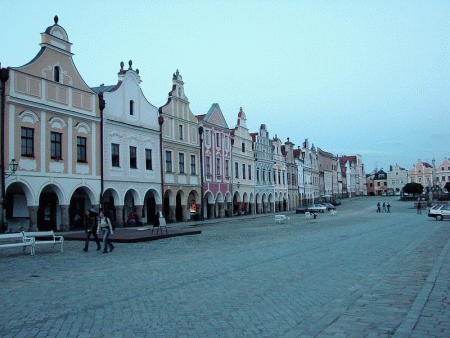 piazza di Telc Repubblica Ceca