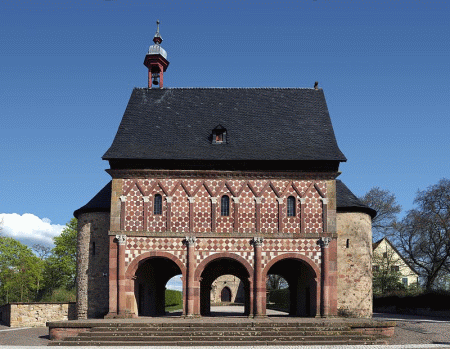 Abbazia di Lorsch Germania, torhalle di lorsch,