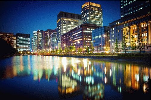 I colori di Tokyo la notte