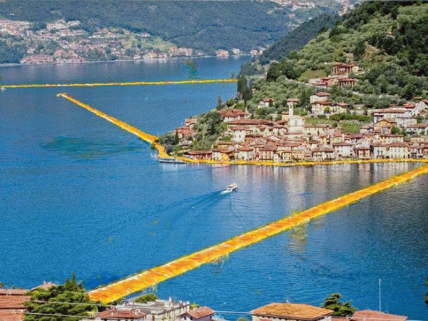 La passerella dell artista Christo sul Lago d Iseo