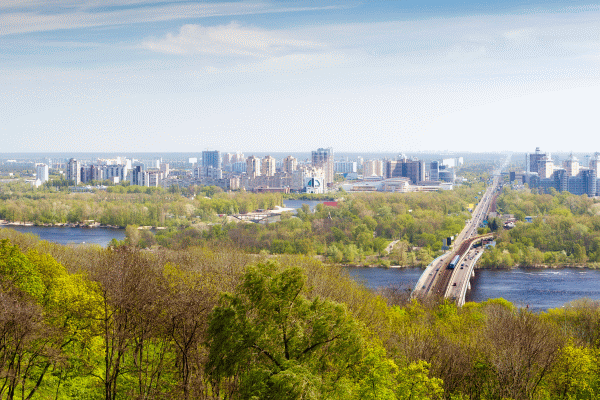 Veduta di Kiev Ucraina