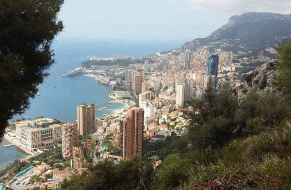 Veduta di Monaco Montecarlo dall alto