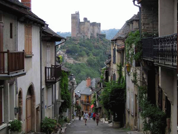 Veduta di Najac Francia