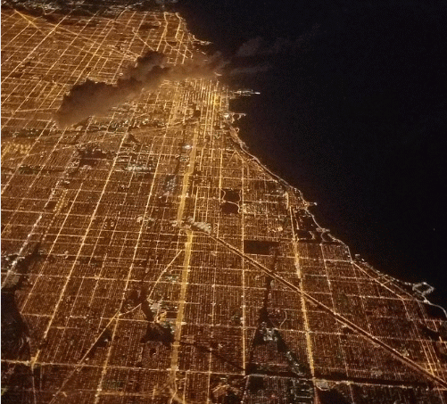 Veduta aerea di Chicago