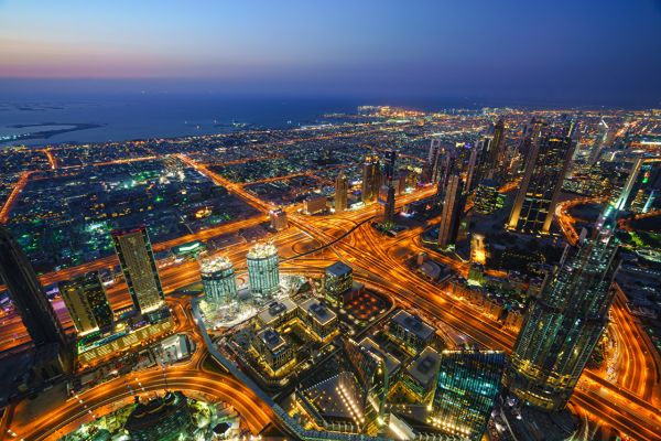Dubai vista dall'alto