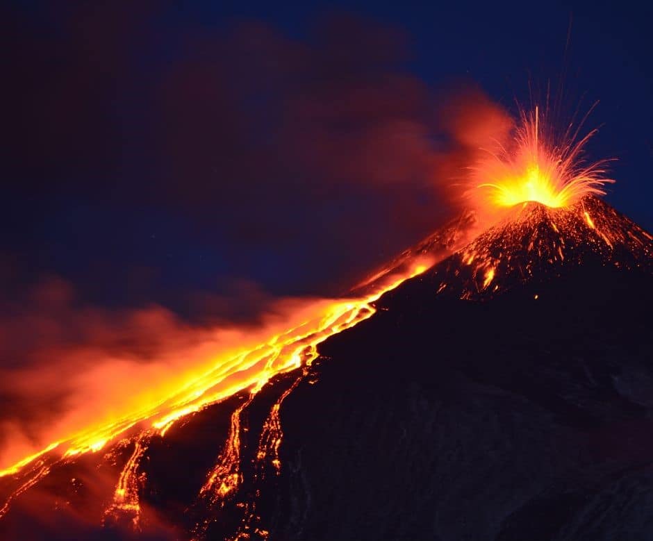 etna in eruzione